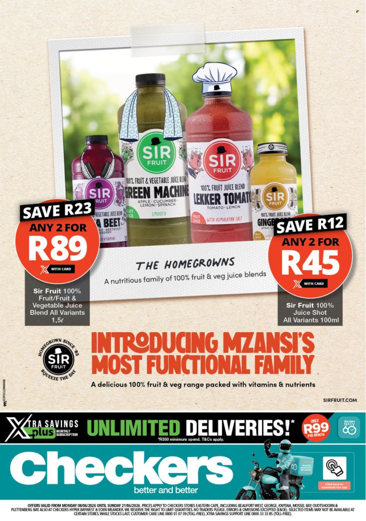 Checkers specials - 06.08.2026 - 06.28.2026. Page 1