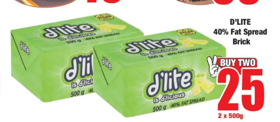 D'LITE 40% Fat Spread Brick