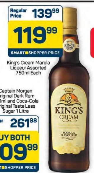 King's Cream Marula Liqueur Assorted