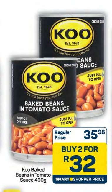 Koo Baked Beans in Tomato Sauce 400g