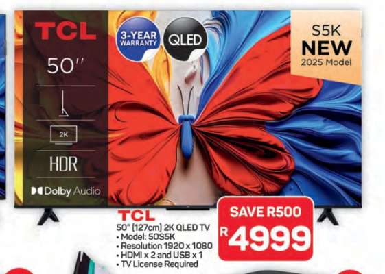 TCL 50'' 2K QLED TV