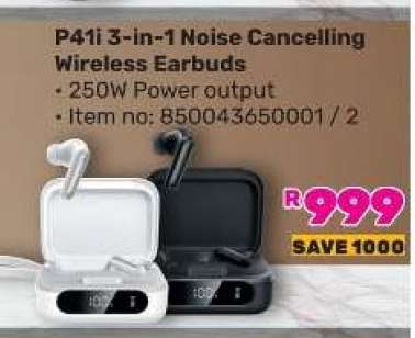 P41i 3-in-1 Noise Cancelling Wireless Earbuds