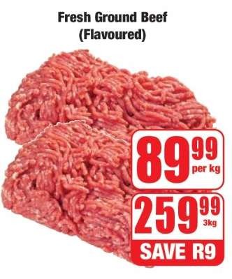 Fresh Ground Beef (Flavoured)