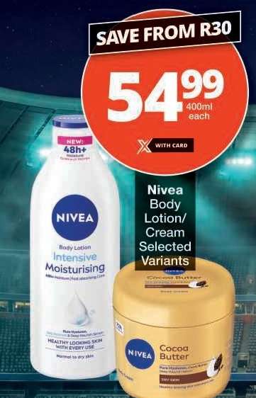 NIVEA BODY LOTION/CREAM