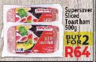 Supersaver Sliced Toast Ham 500g