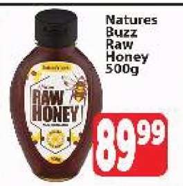 Natures Buzz Raw Honey 500g