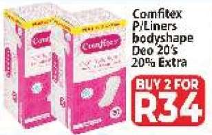 Comfitex P.Liners bodyshape Deo 20's