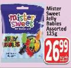 Mister Sweet Jelly Babies Assorted 125g