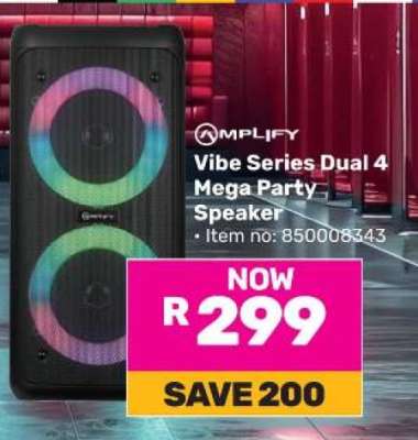 Amplify Vibe Series Dual 4 Mega Party Speaker
