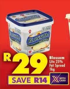 Blossom Lite 25% Fat Spread 1kg