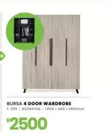 BURSA 4 DOOR WARDROBE