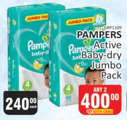 Pampers Active Baby-dry Jumbo Pack