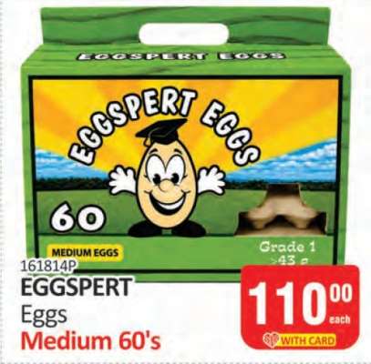 EGGSPERT Eggs Medium 60's