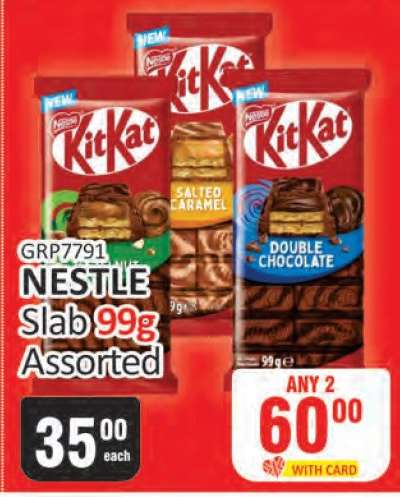 NESTLE Slab 99g Assorted