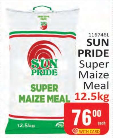 SUN PRIDE Super Maize Meal 12.5kg
