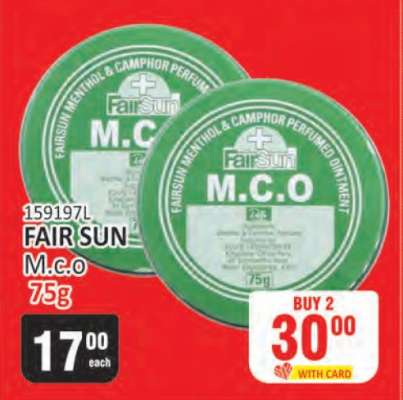 FAIR SUN M.C.O 75g