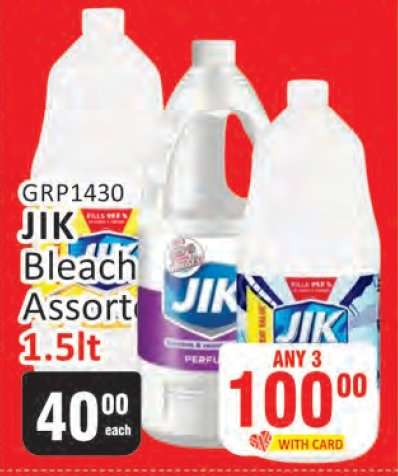JIK Bleach Assort 1.5lt