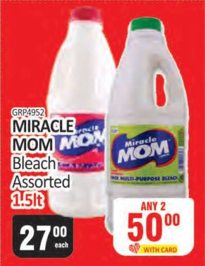 MIRACLE MOM Bleach Assorted 1.5lt