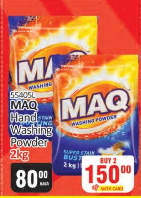 MAQ HAND WASHING POWDER 2kg