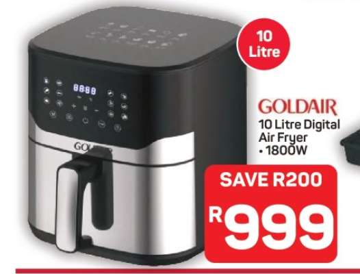 Goldair 10 Litre Digital Air Fryer