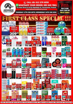 Advance Cash & Carry - First class special!!!