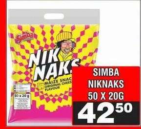 SIMBA NIKNAKS 50 X 20G