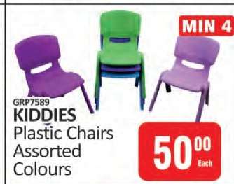 KIDDIES PLASTIC CHAIRS