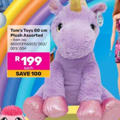 Tom's Toys 80 cm Plush Assorted