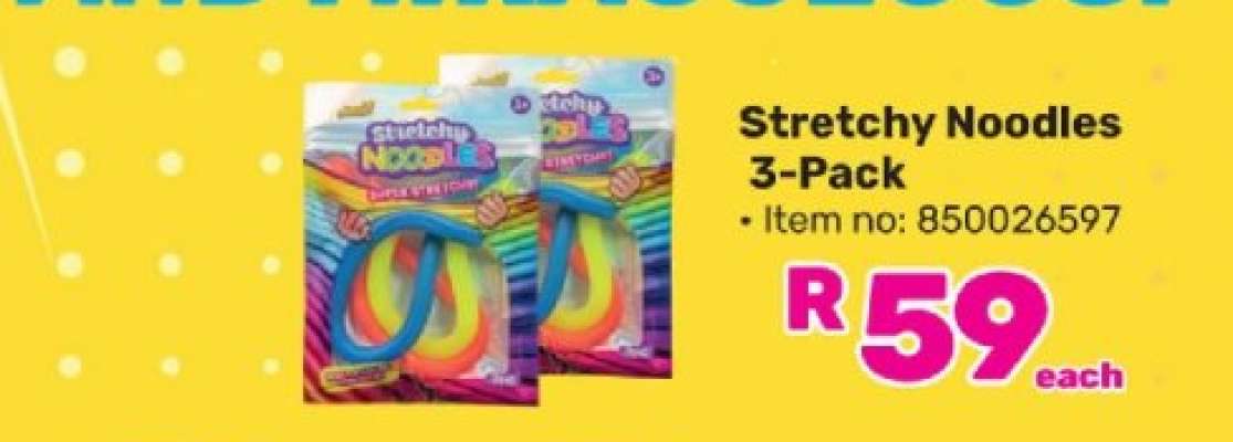 Stretchy Noodles 3-Pack
