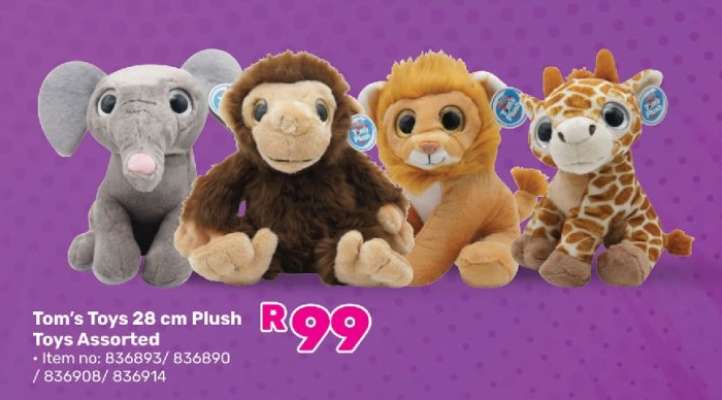 Tom's Toys 28 cm Plush Toys Assorted