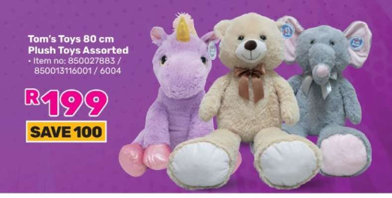 Tom's Toys 80 cm Plush Toys Assorted