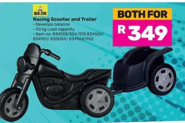 Racing Scooter and Trailer