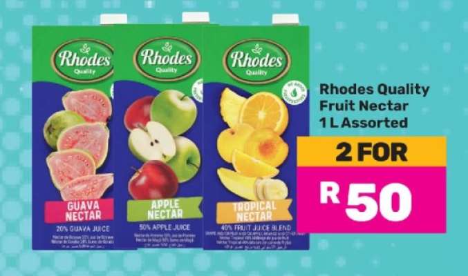 Rhodes Quality Fruit Nectar 1L Assorted
