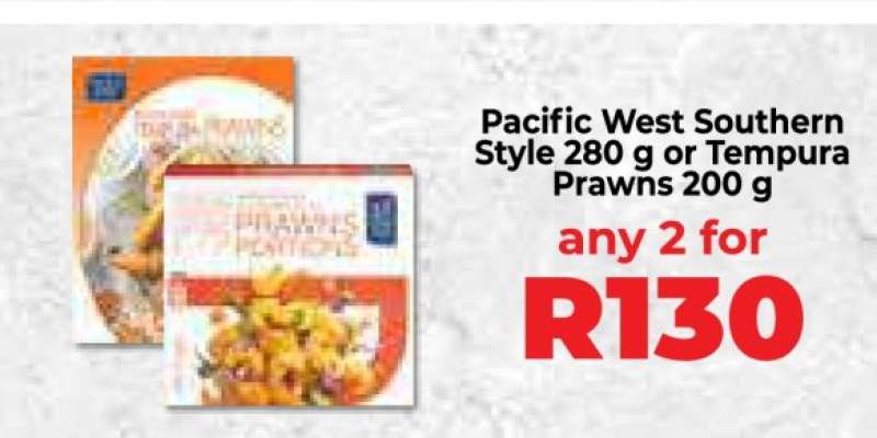 Pacific West Southern Style 280 g or Tempura Prawns 200 g