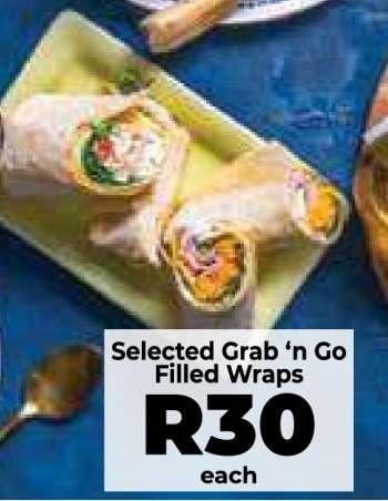 Selected Grab ‘n Go Filled Wraps