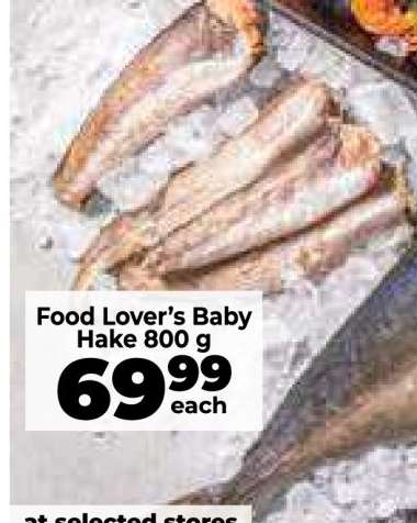 Food Lover’s Baby Hake 800 g