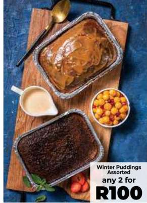Winter Puddings Assorted
