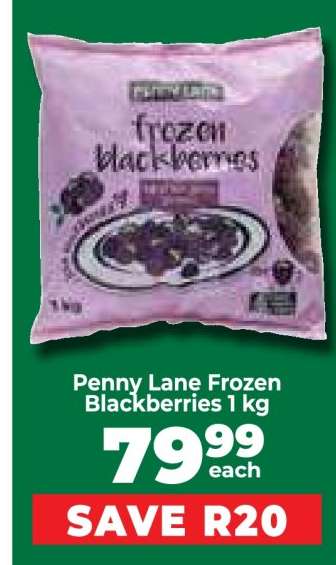 Penny Lane Frozen Blackberries 1 kg