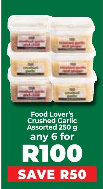 Food Lover’s Crushed Garlic Assorted 250 g