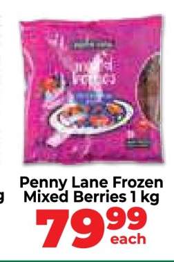 Penny Lane Frozen Mixed Berries 1 kg