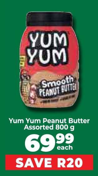 Yum Yum Peanut Butter Assorted 800 g