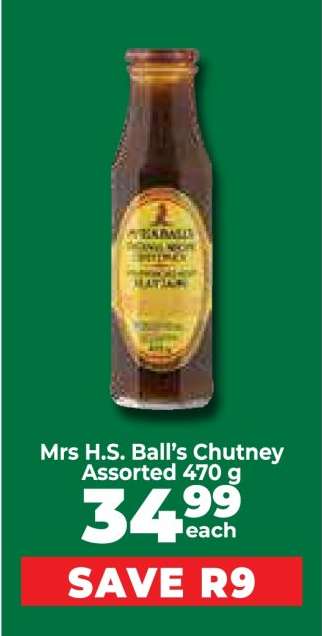 Mrs H.S. Ball’s Chutney Assorted 470 g