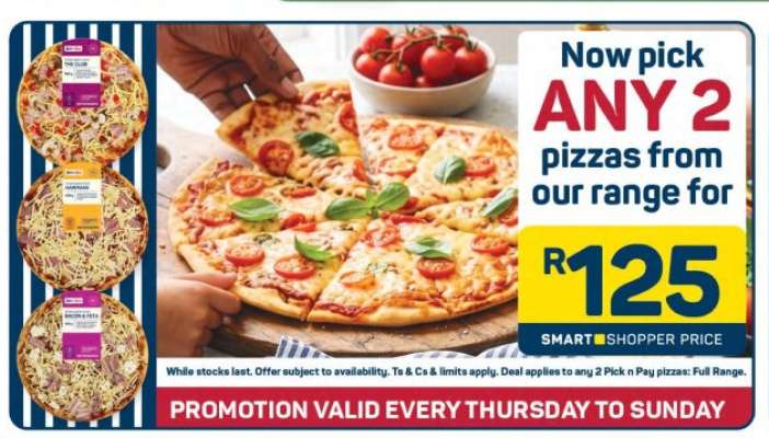 ANY 2 pizzas from our range
