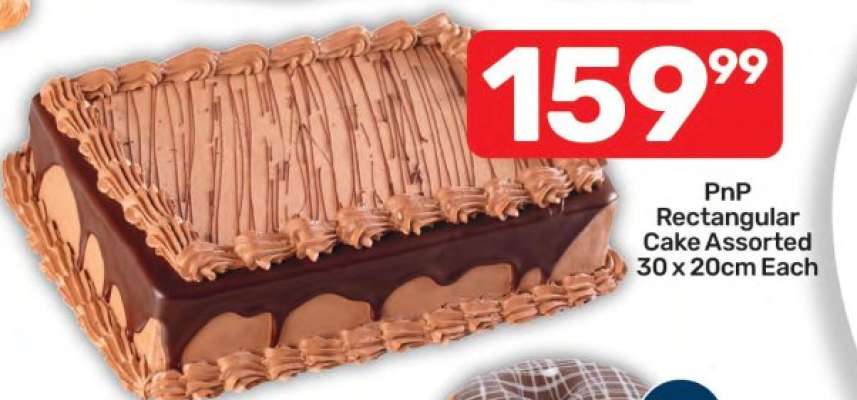 PnP Rectangular Cake Assorted 30 x 20cm Each