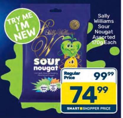 Sally Williams Sour Nougat Assorted 170g Each