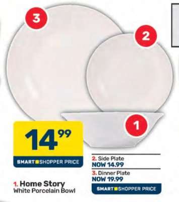 Home Story White Porcelain Bowl