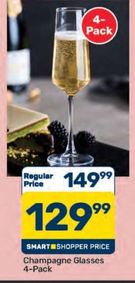 Champagne Glasses 4-Pack