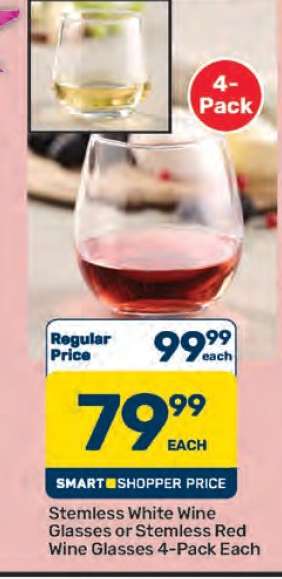 Stemless Wine Glasses 4-Pack