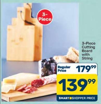 3-Piece Cutting Board with String