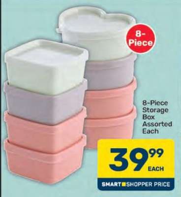 8-Piece Storage Box Assorted Each